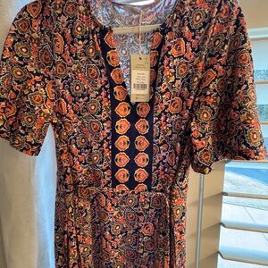 Boden Multicolor Floral Midi Dress